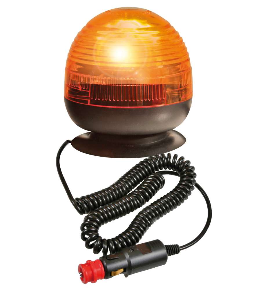 Rh-4, Luce Di Segnalazione Alogena Con Base Magnetica E Ventosa, 12/24V