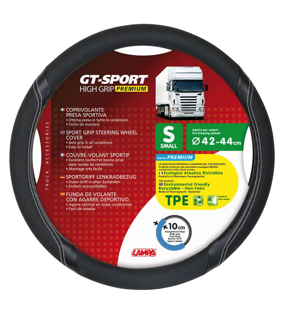 Gt-Sport, Coprivolante In Skeentex - S - D.42/44 Cm - Nero/Argento