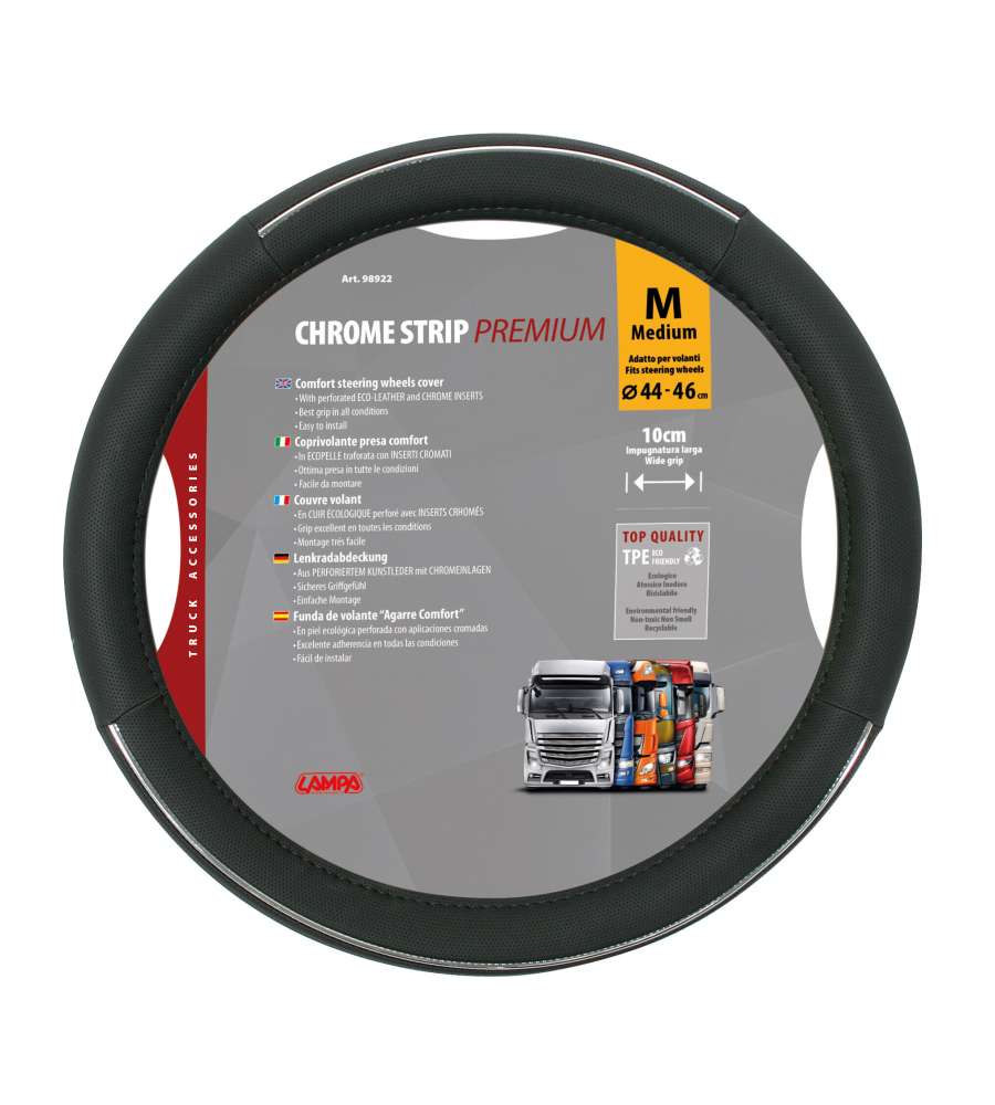Chrome Strip, Coprivolante In Skeentex - M - D.44/46 Cm