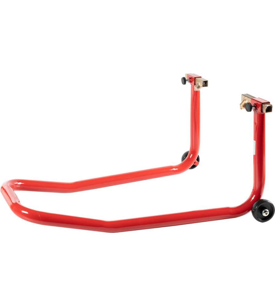 Cavalletto posteriore con ruote supporto moto in ferro verniciato