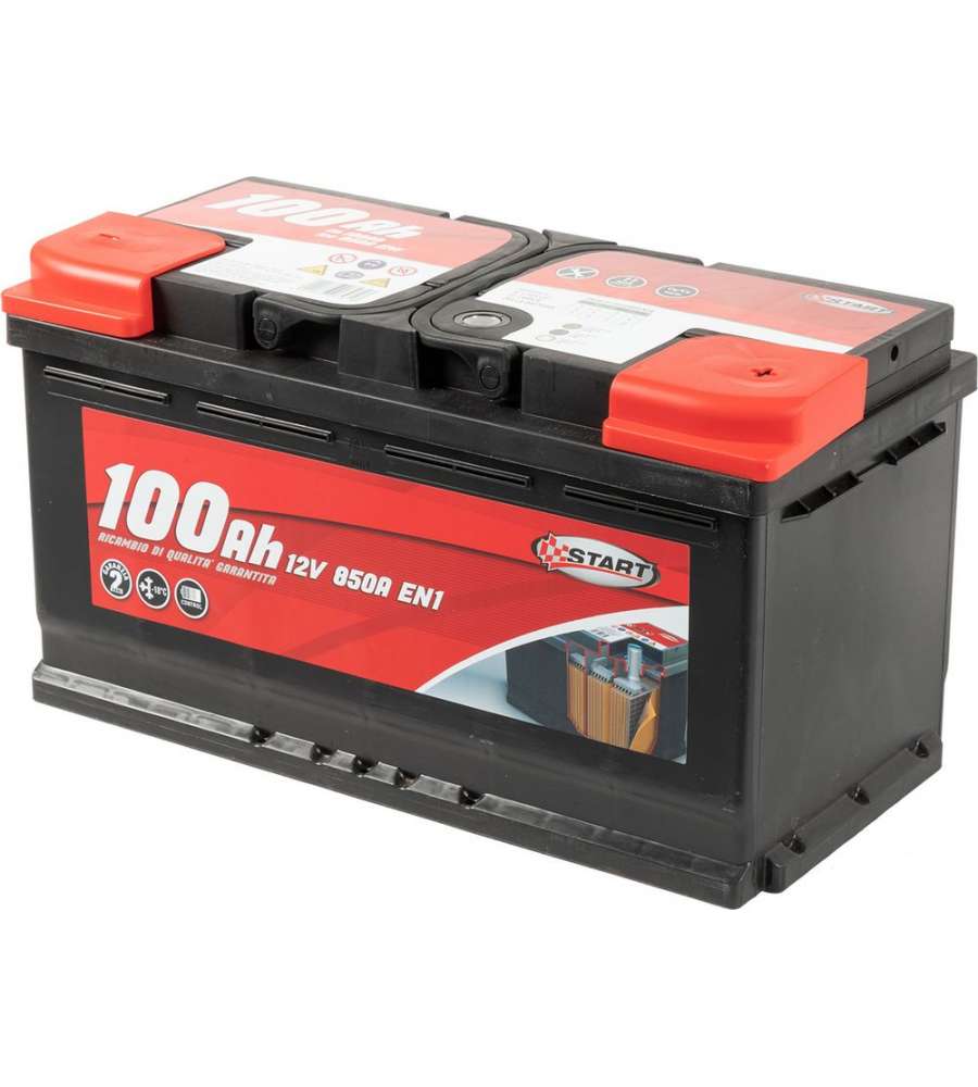 Batteria Auto 100AH 12V 850A polo positivo destro cassetta L5