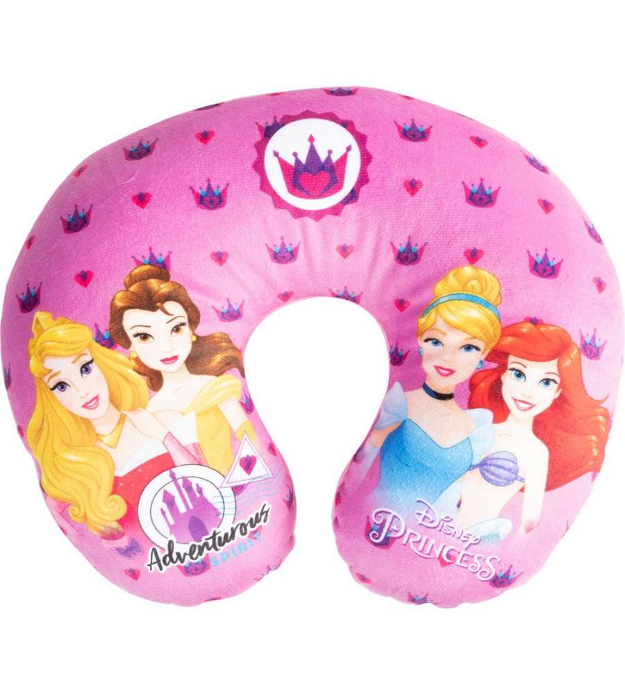Cuscino per collo da Viaggio Cervicale in tessuto Principesse disney Aurora Belle Ariel sirenetta Cenerentola
