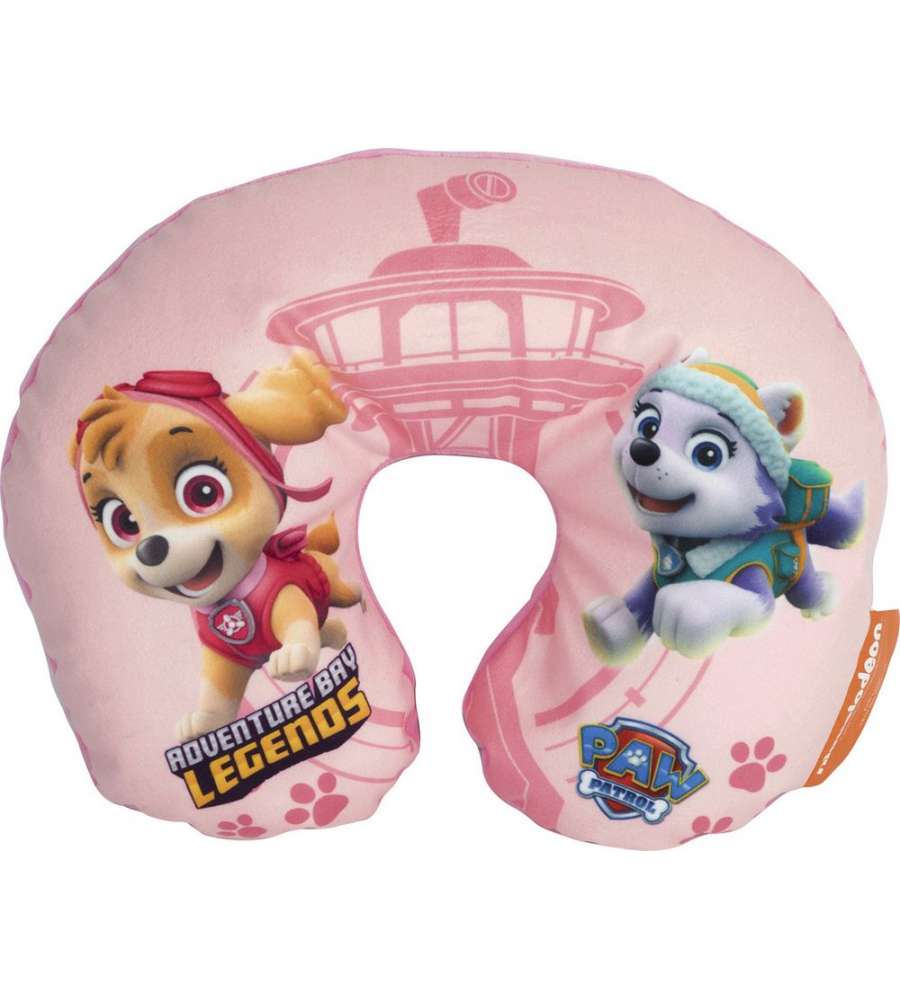 Cuscino collo bambina da viaggio rosa girl