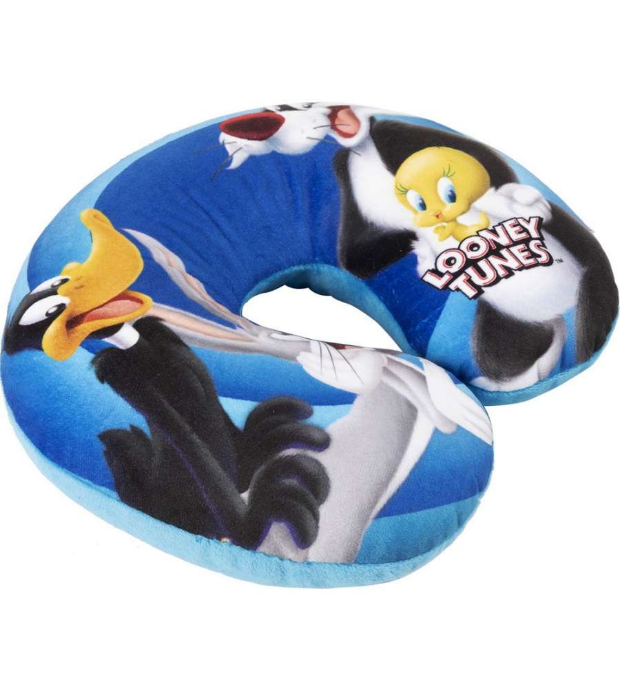 Cuscino collo auto da viaggio morbido Looney Tunes bambino bambina