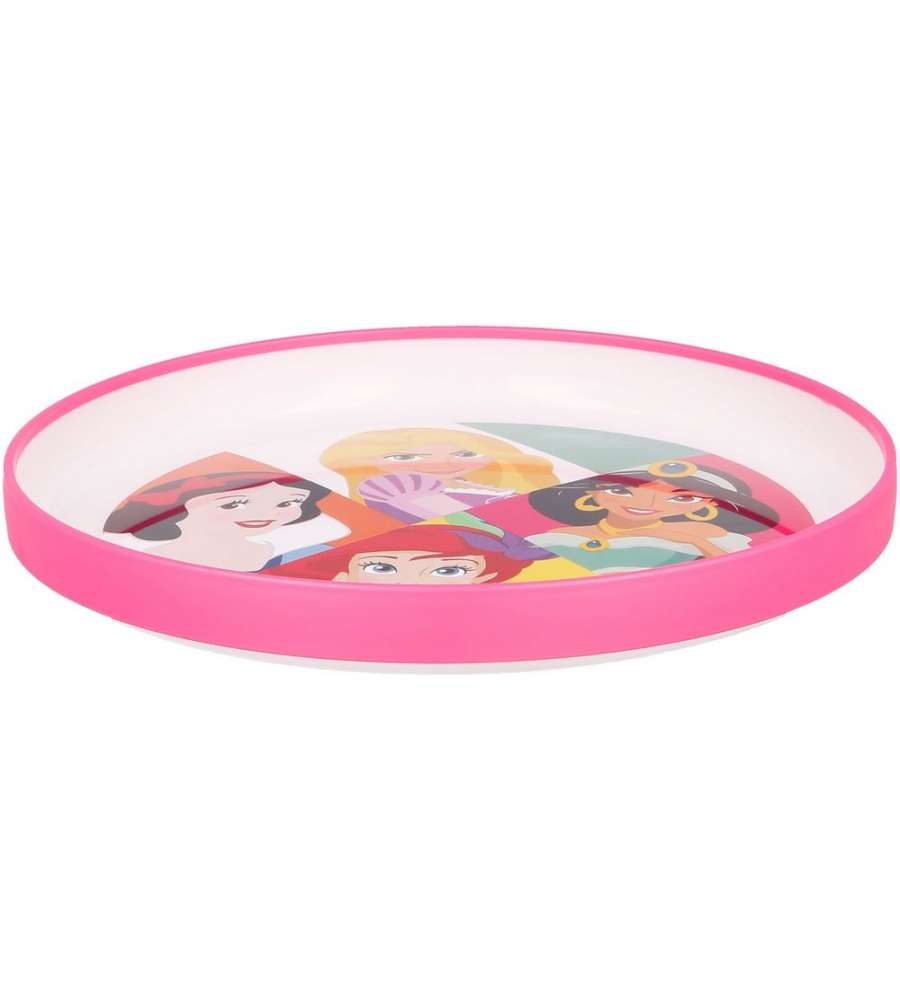 Piatto piano per bambine in plastica Principesse