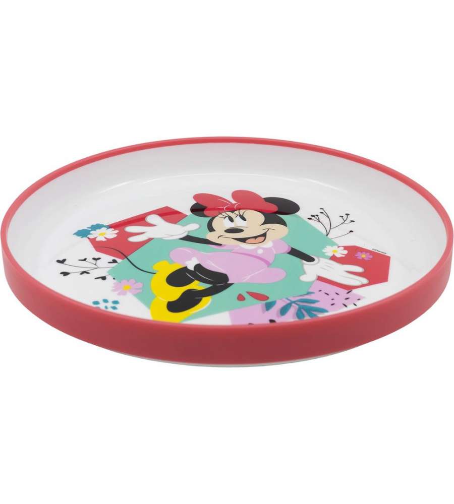 Piatto piano per bambine in plastica Minnie