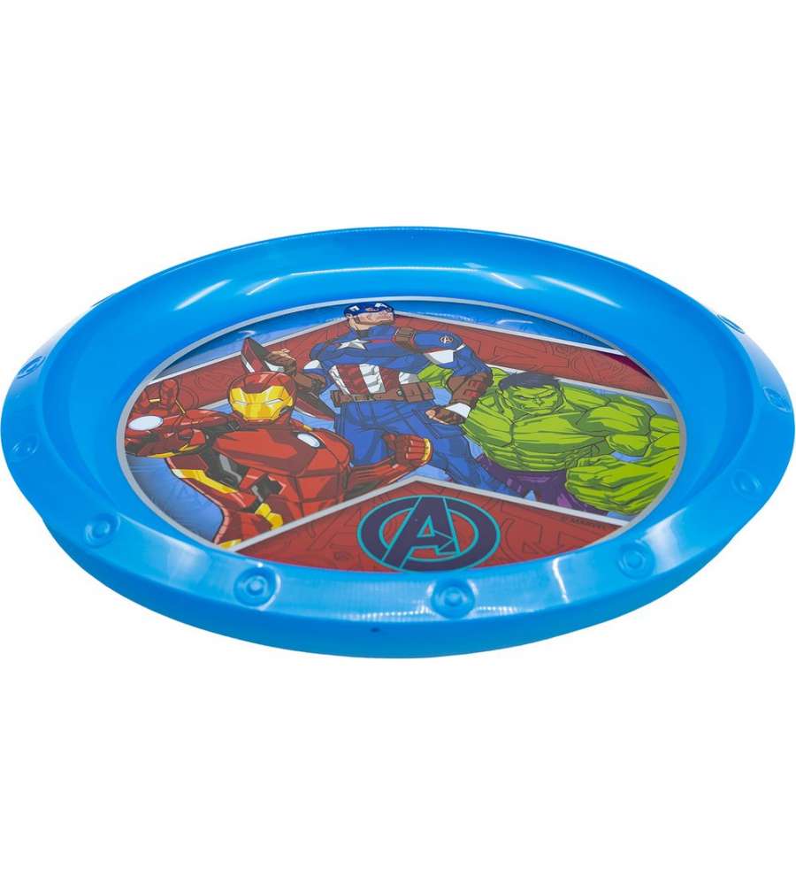 Piatto Piano in plastica Avengers Marvel