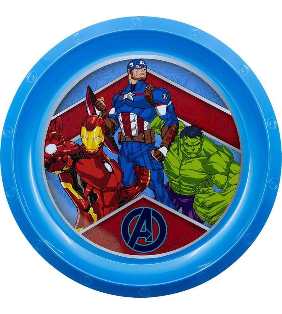 Piatto Piano in plastica Avengers Marvel