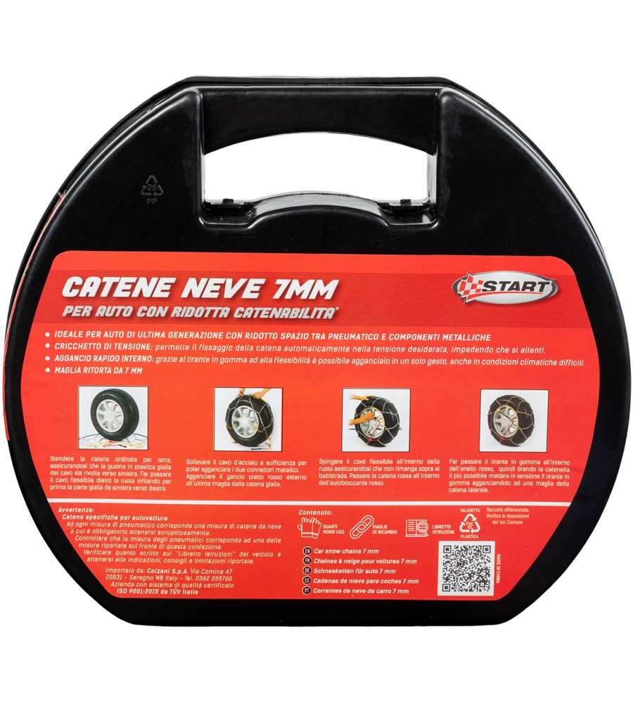 Set di 2 pezzi catene da neve - 7 millimetri gruppo 100