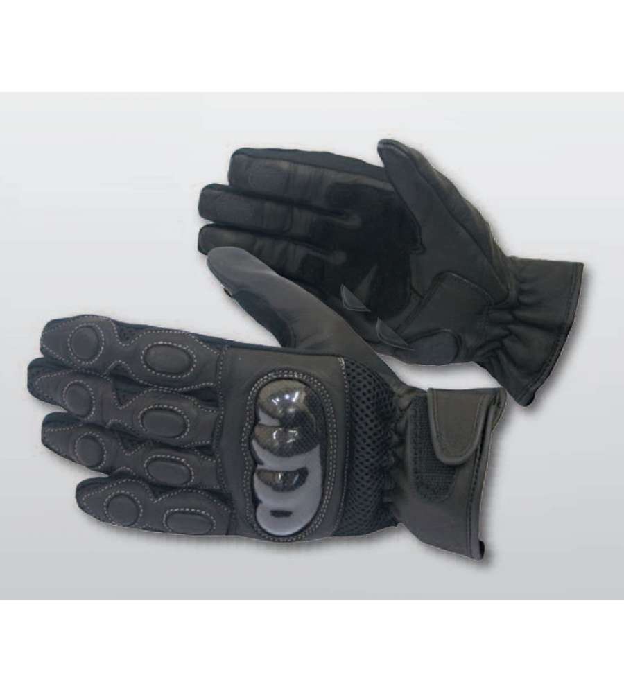 Fast guanti moto in pelle con protezioni in carbonio taglia XL