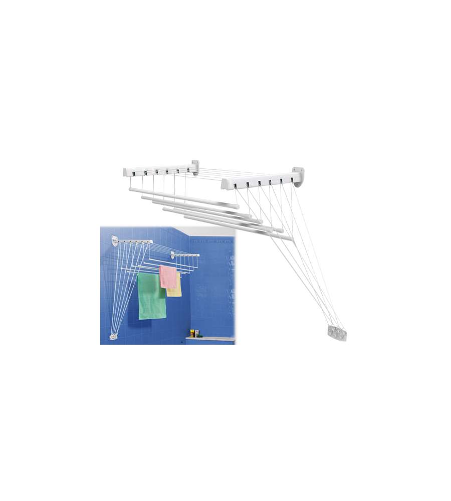 GIMI Stendibiancheria Lift - Acciaio - 163cm