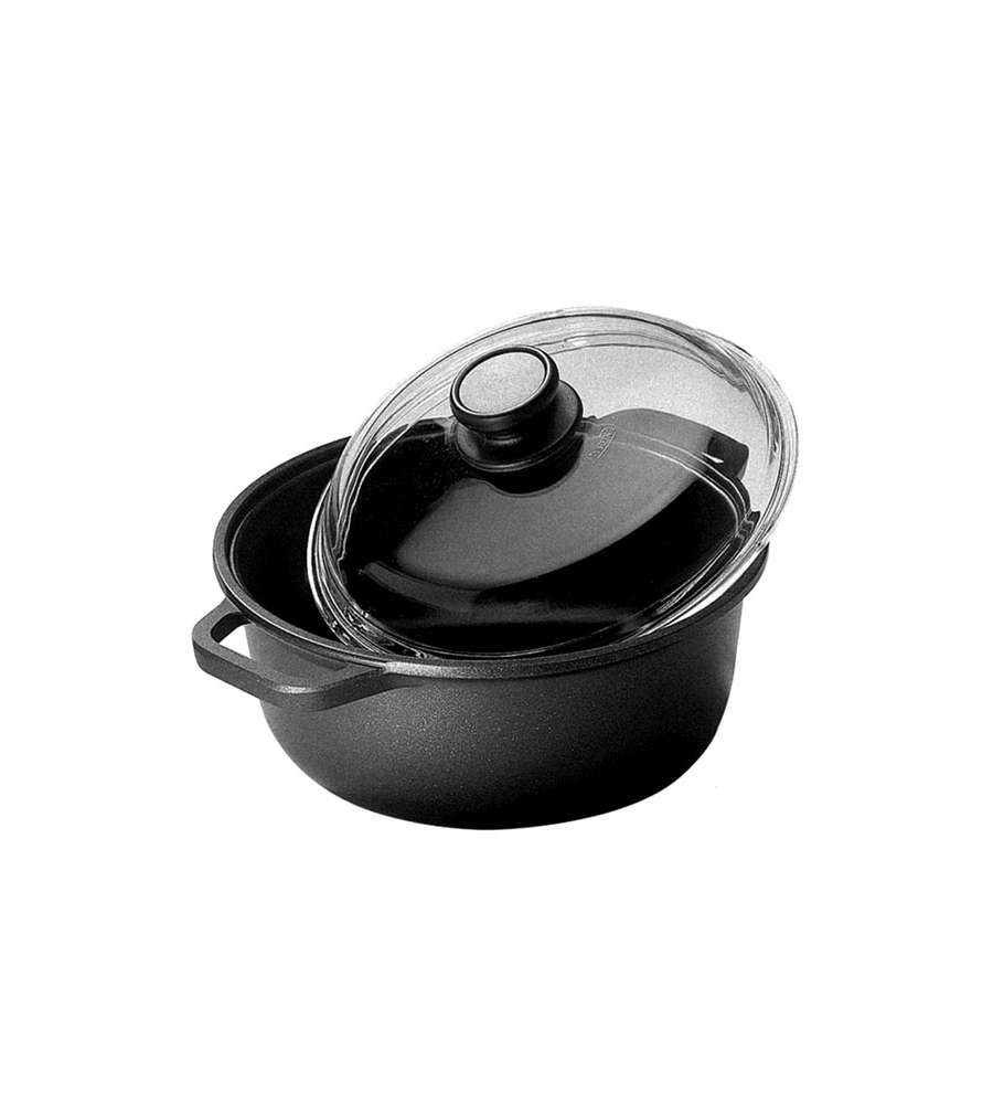Casseruola 2 Manici C/Cop. Cm 28 Extrablack Risoli