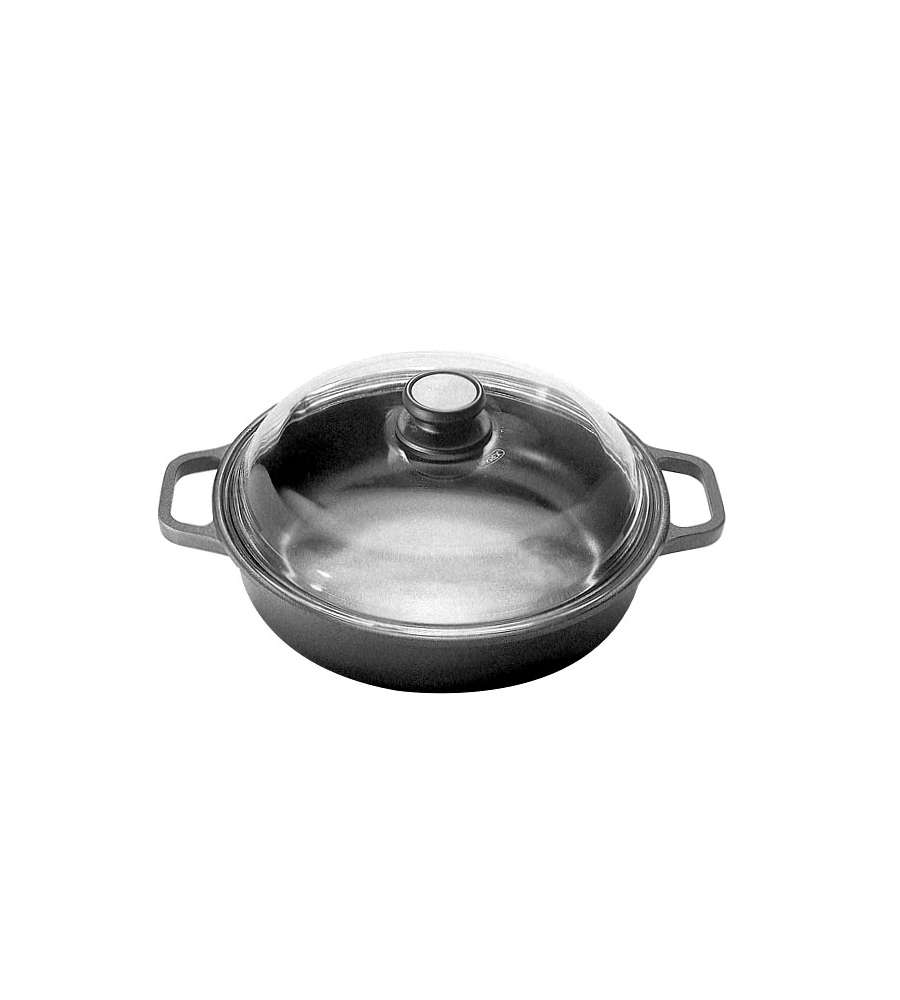 Tegame 2 Manici C/Coperch. Cm 20 Extrablack Risoli