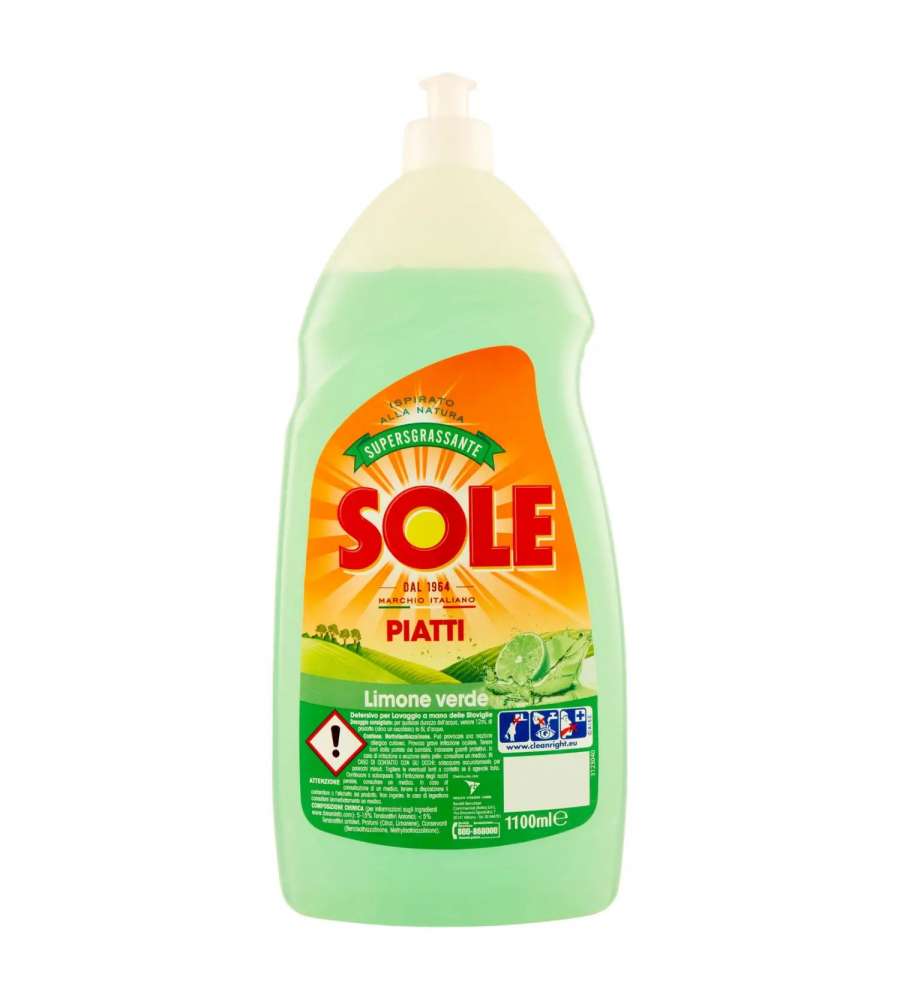 Detersivo Piatti al limone Verde 1Lt