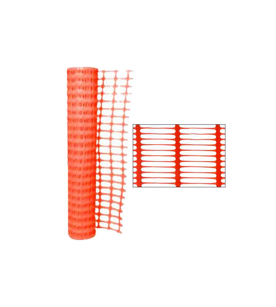 Rete cantiere plastica arancio h180 cm x 50 m