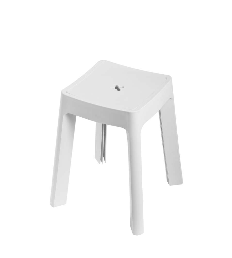 Sgabello Contenitore Keope Bianco