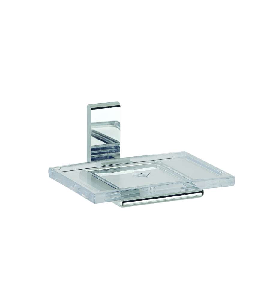 Metaform Porta Sapone da Parete Ella - Acciaio Inox Cromato
