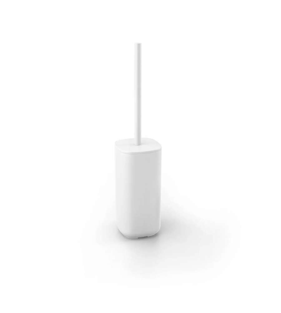Metaform - Porta Scopino da Appoggio Bianco - Design Minimalista - Resistente all'Umidit - Facile da Pulire - 39,5 cm