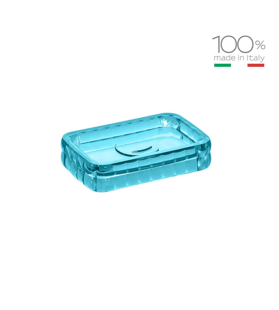 Gedy Portasapone Glady - Turchese - 123x80x25 mm