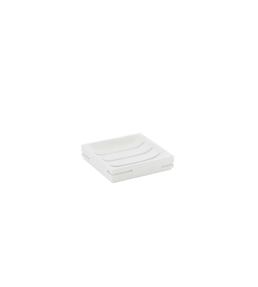 Quadrotto Portasapone bianco