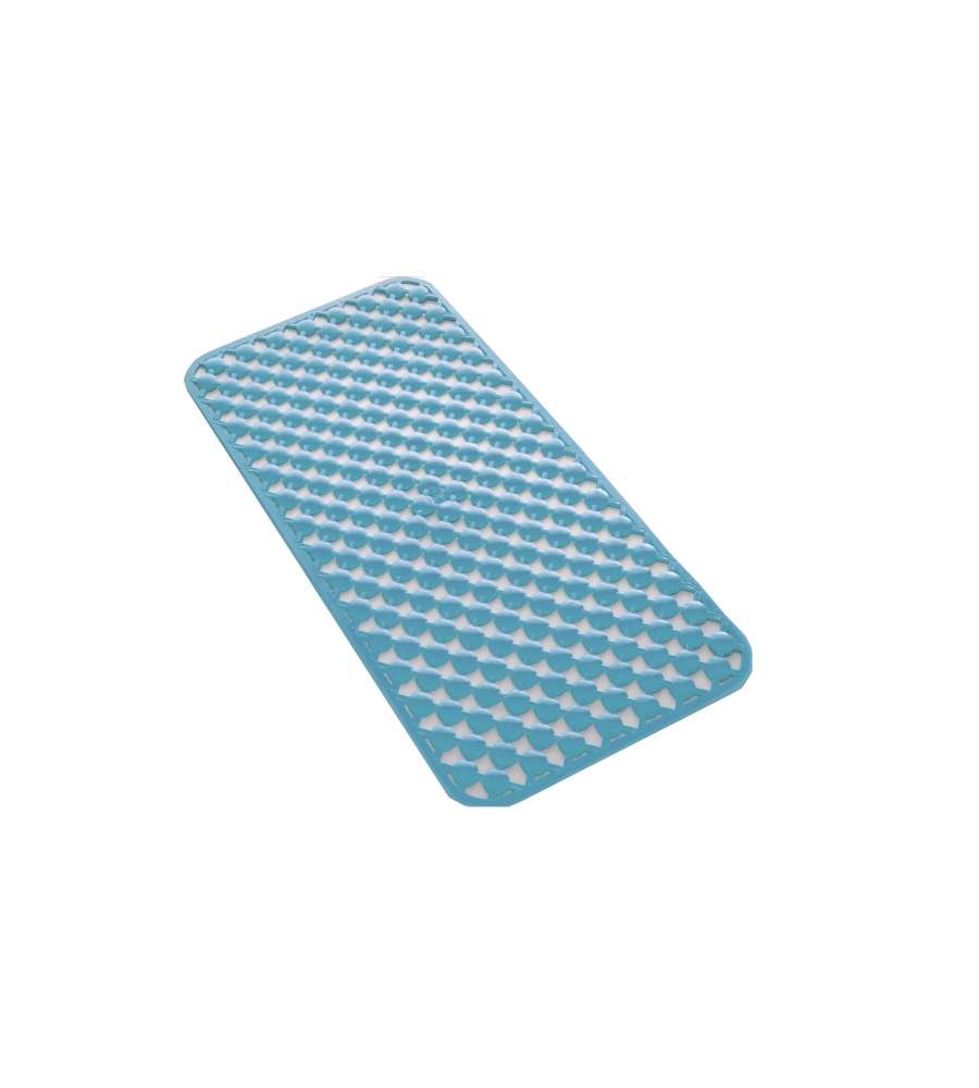 Geo tappeto antiscivolo vasca azzurro
