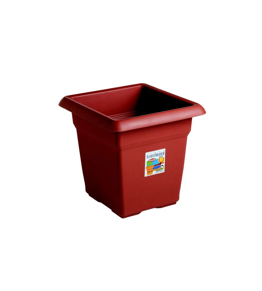 Vaso Med Quadro Coccio 45X45 H 40         Stefanpl