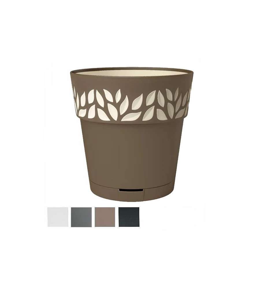 Vaso Cloe Tondo Ris.Acqua Tortora 15 H 15 Stefanpl