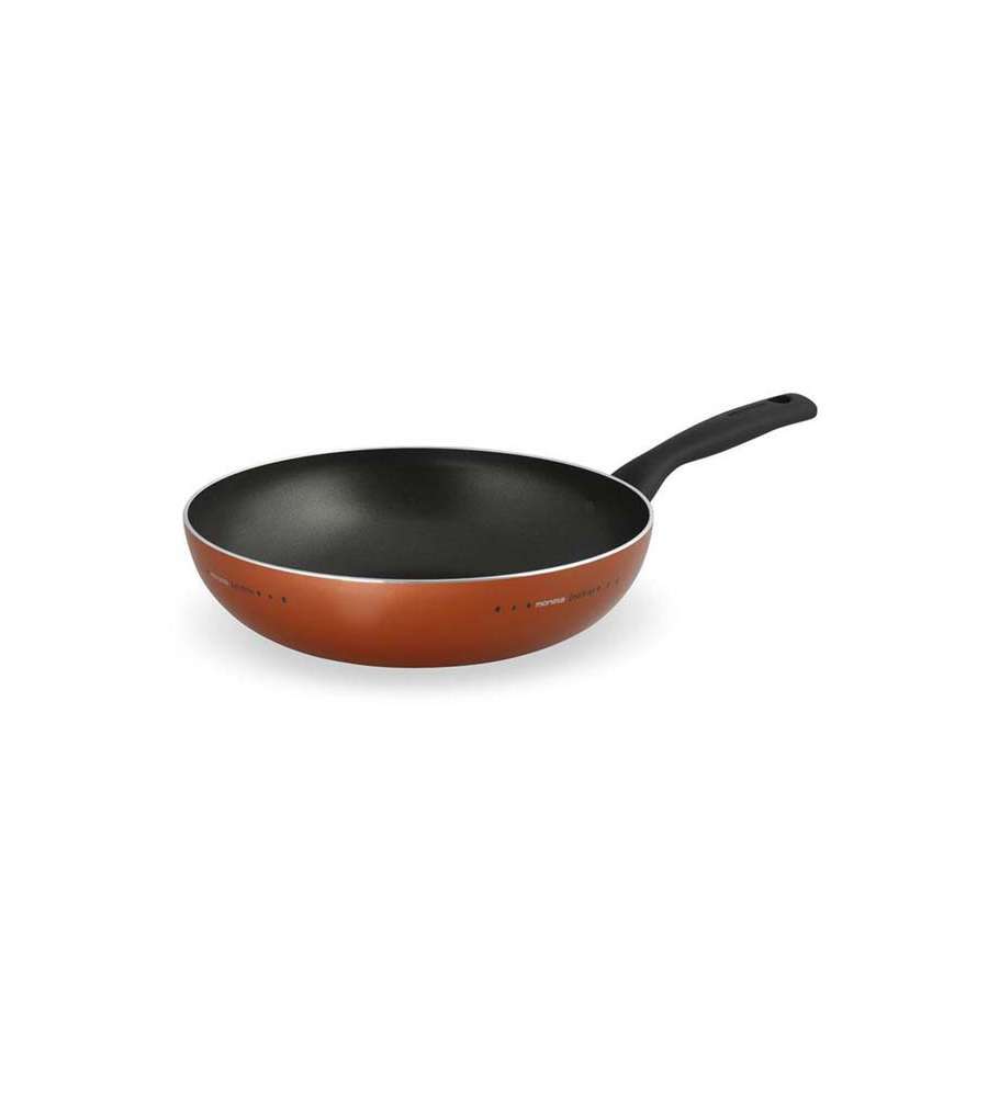 Wok 28 cm 1 Manico Moneta Zecchino