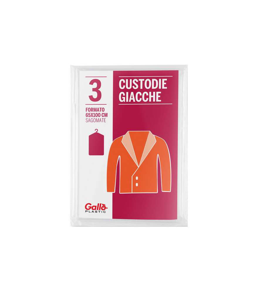 Sacco Abiti Pz 3 Cm 65X100 Gallo