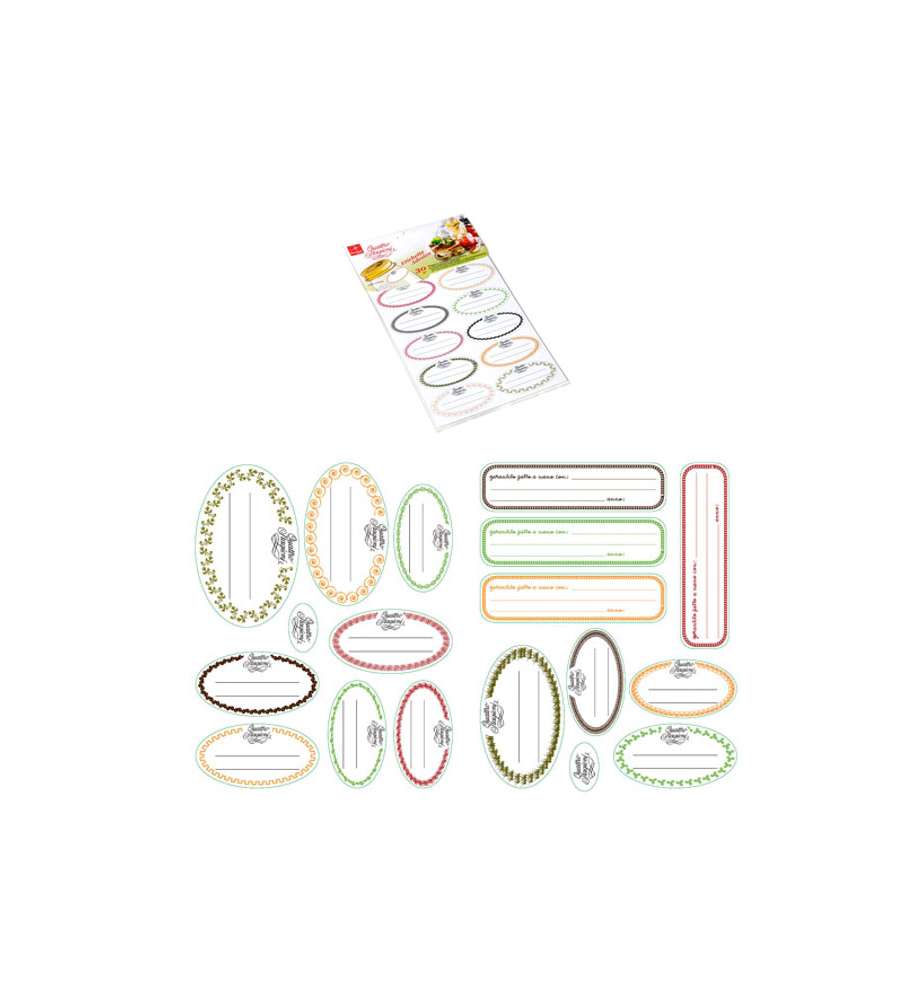 Kit di 30 etichette adesive