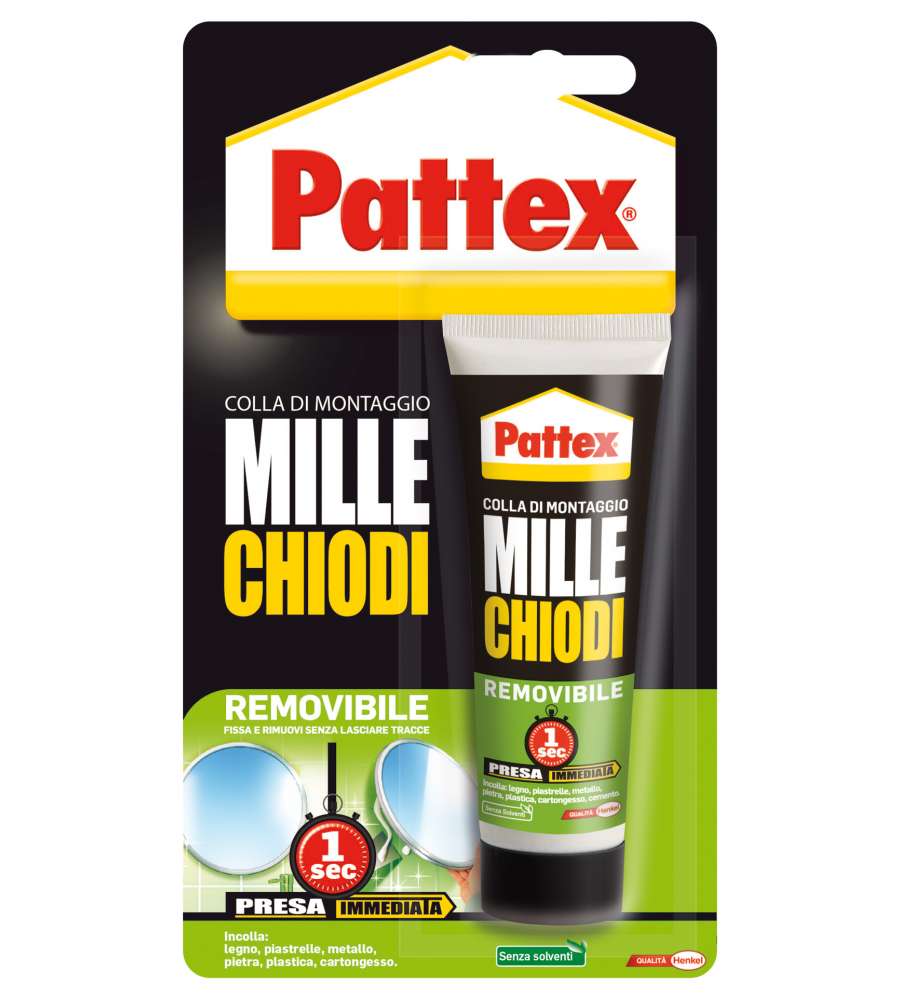 Pattex Colla di Montaggio Millechiodi Removibile - 100 g