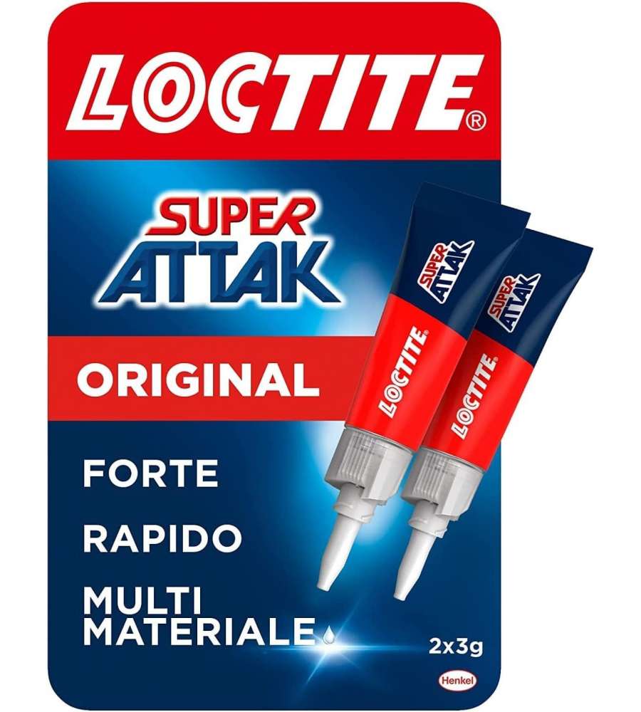 Loctite Colla Super Attack Origin - Trasparente - 2x3g