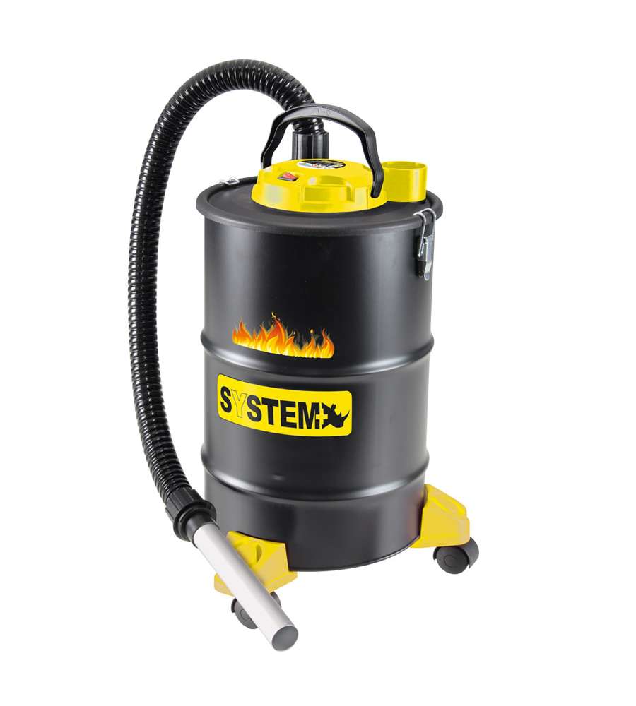 Aspiracenere System+ per Ceneri Calde - Nero e Giallo - 20LT