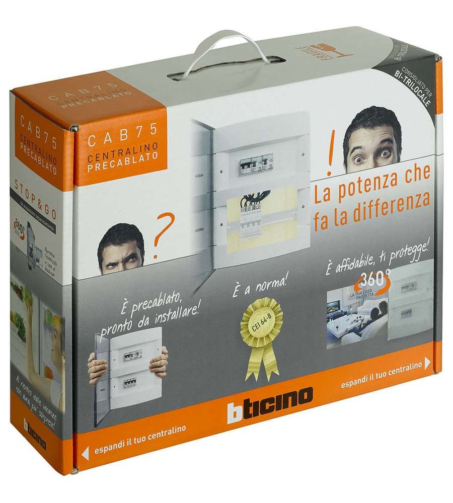 Centralino precablato per bi-trilocale CAB75