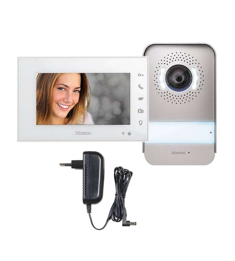 Kit Videocitofono Monofamiliare Bticino Easykit WIFI 2 fili monitor 7 Pollici