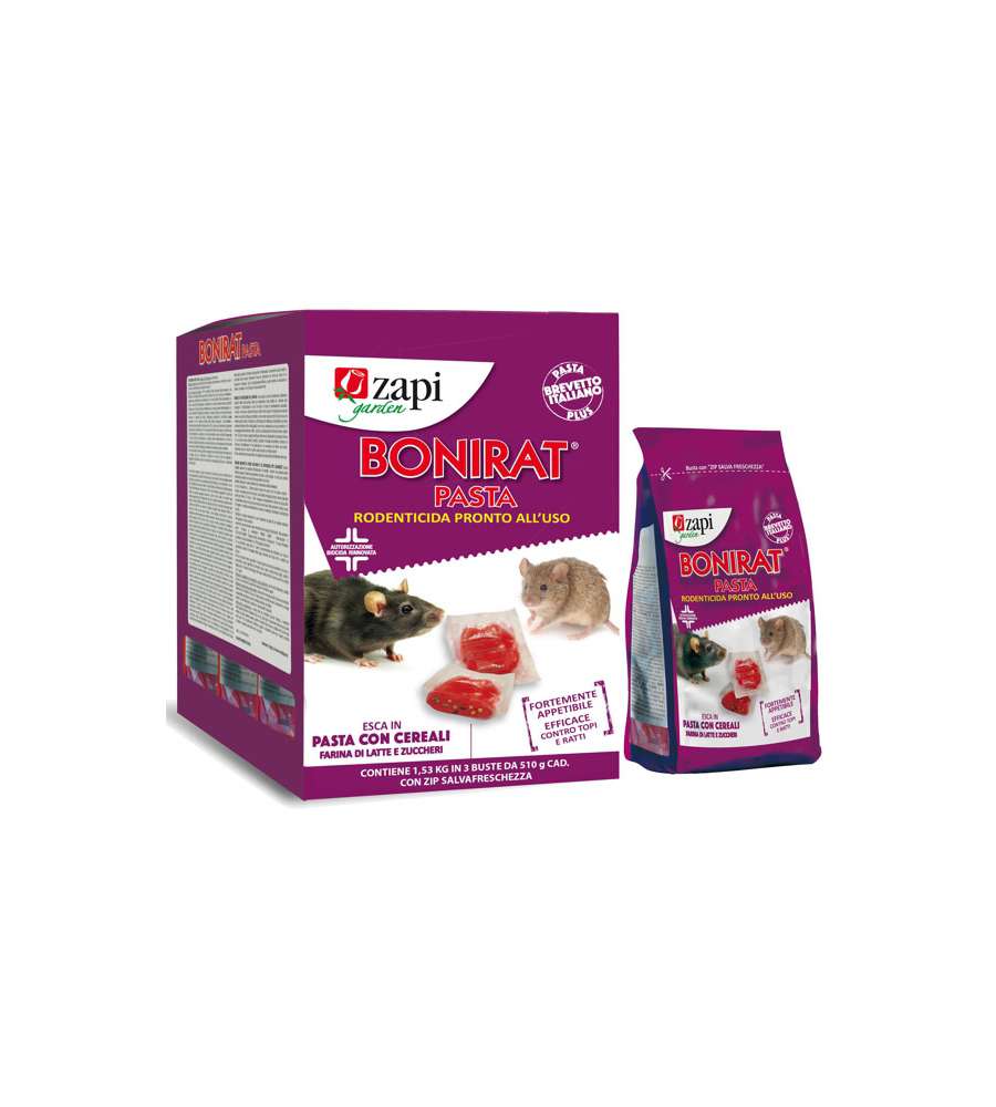 Zapi Trappole Topi Bonirat Pasta - Biocida - 510g
