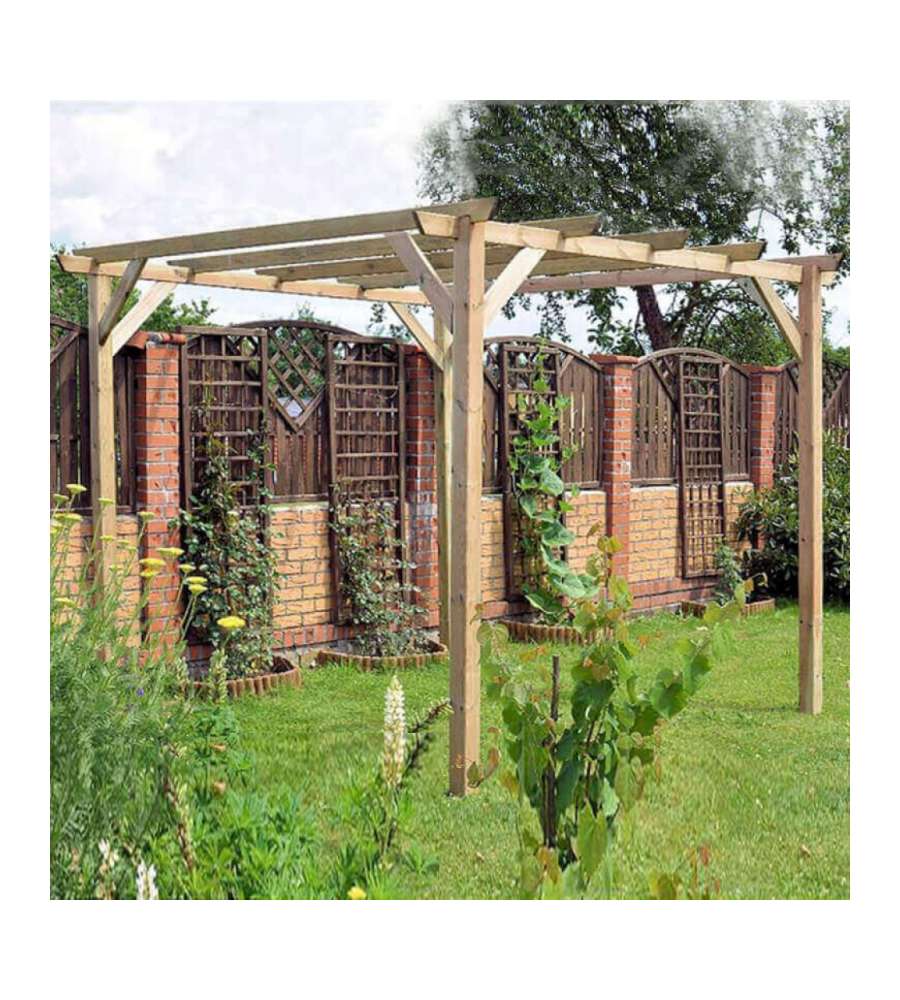 Pircher Pergola in Legno Impregnato - Eco 7 - 3x3m