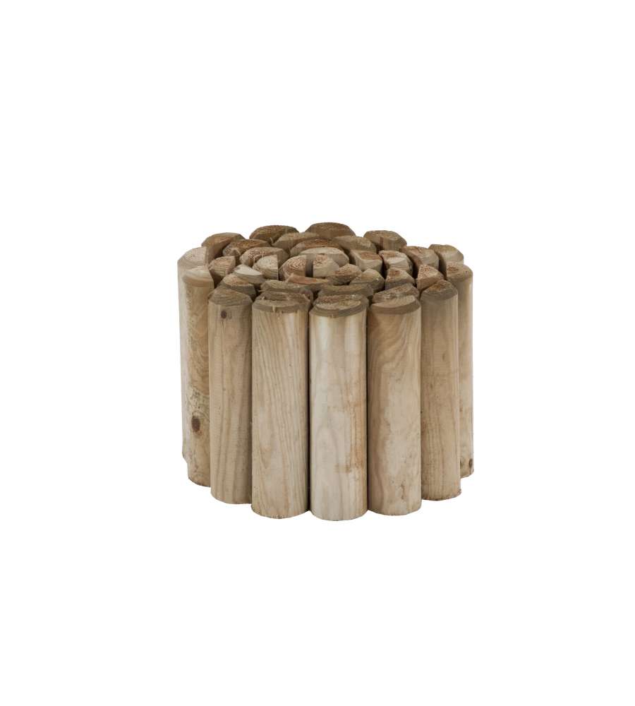 Pircher Bordura Arrotolata in Legno di Pino Naturale - 200x20 cm