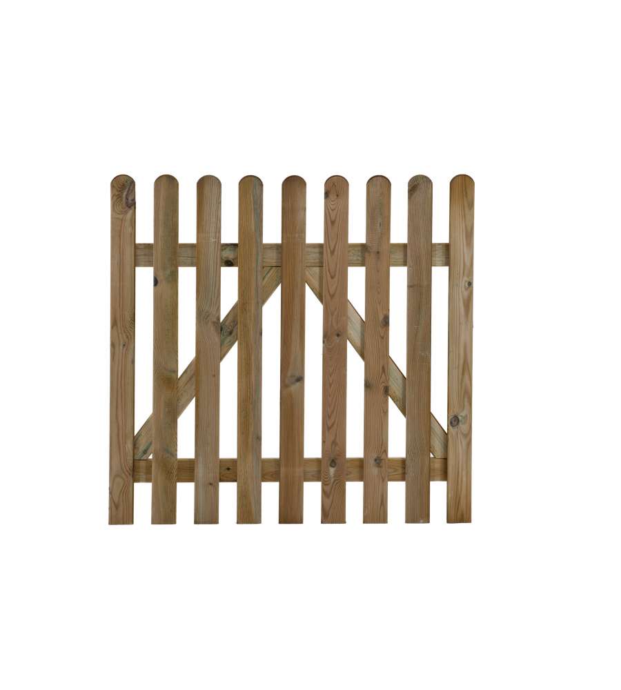 Cancello dritto in legno conifera 100 x 70 h cm