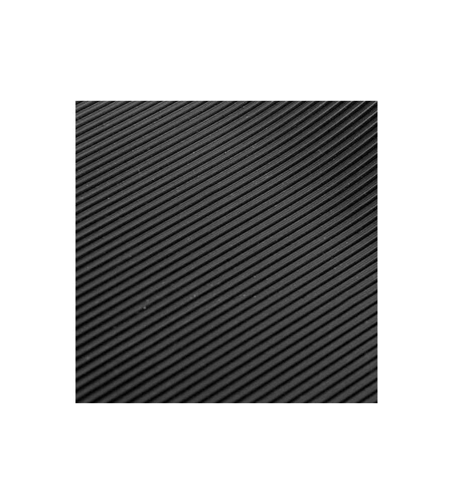 Pavimento Gomma Nero Millerighe Mm 3,0 H 120 M 10