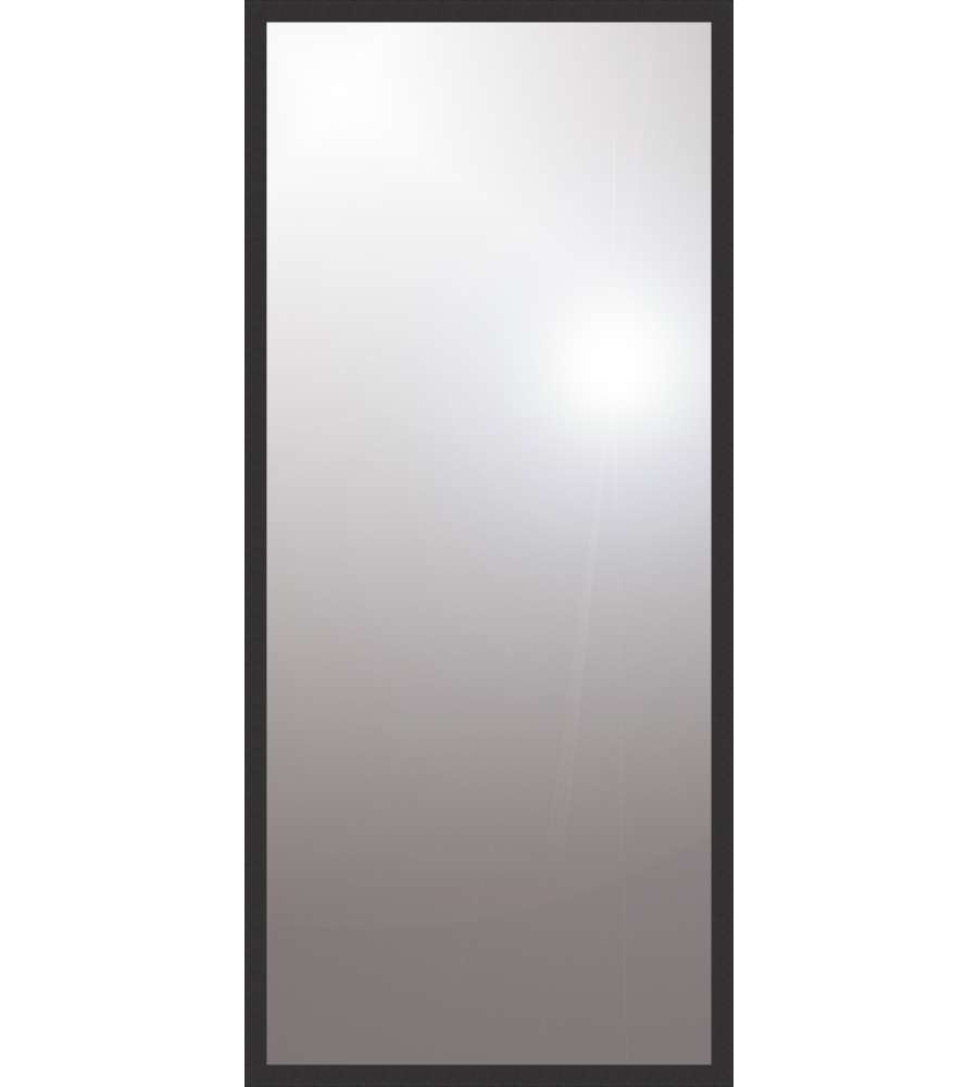 Specchiera con cornice nero 30x120cm