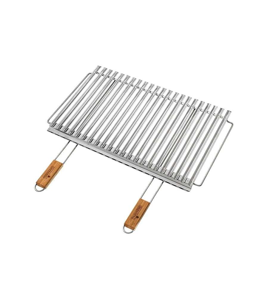 Ompagrill - Graticola Inox Biologica 67x40 con Raccolta Grassi