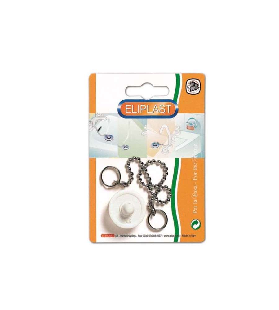 Tappo Lavabi Gomma Bianco           Mm 35 Eliplast