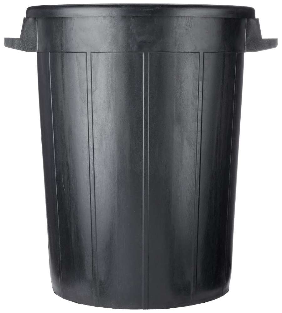 Stefanplast Bidone Portarifiuti - Nero - 100L