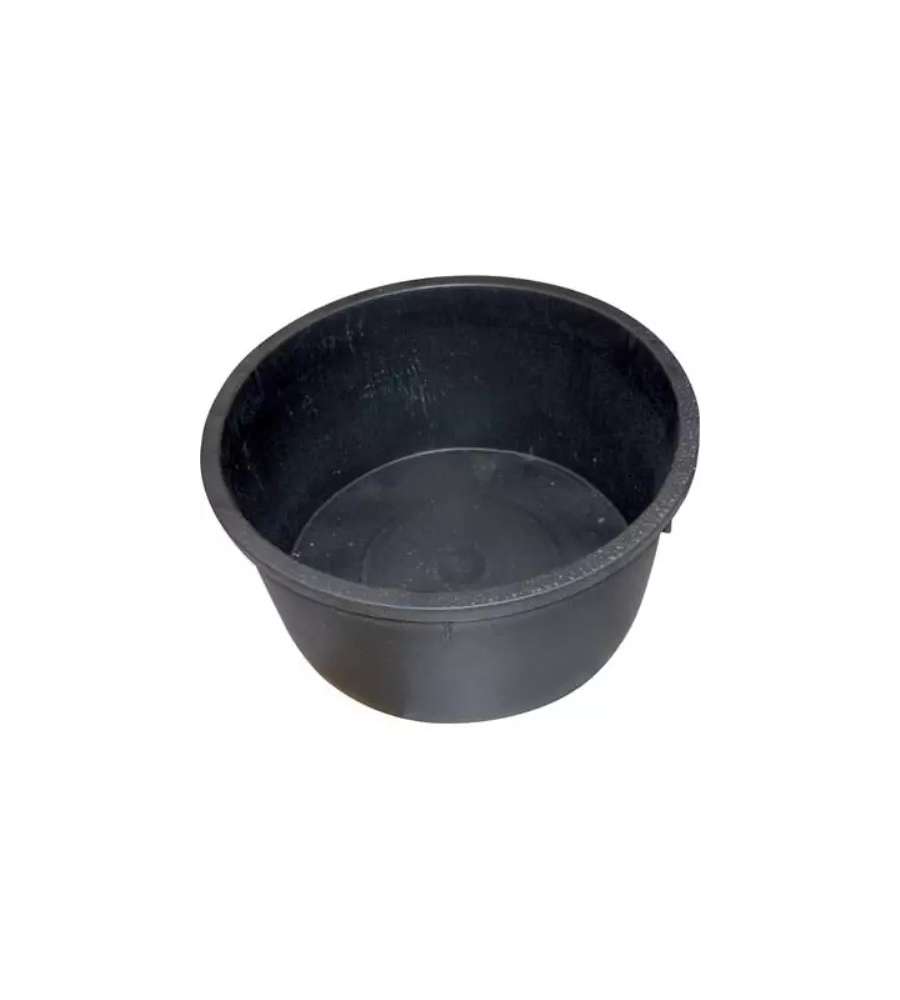 Cassa Macerie Tonda 275L in Polietilene Nero - Contenitore Resistente per Edilizia e Cantiere - ICS