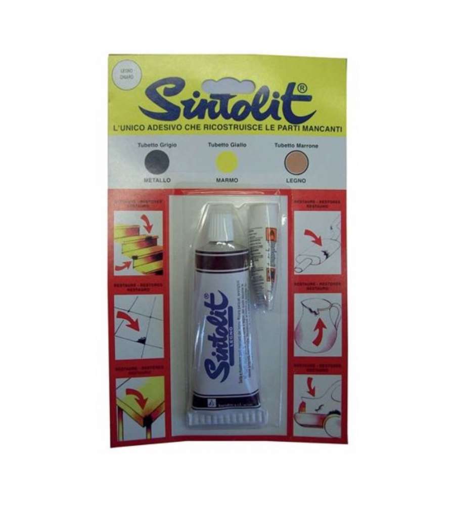 Sintolit Stucco per legno bicomponente chiaro 60 ml