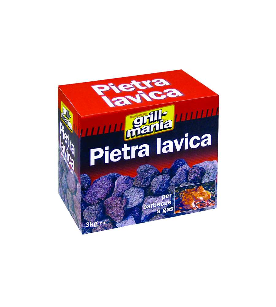Ekla Grill Mania Pietra Lavica per Barbecue - Antracite 3 kg