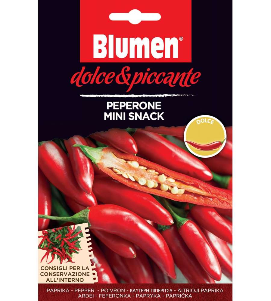 Semi di peperoncino mini snack rosso
