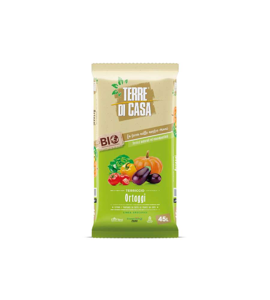 Terriccio ortaggi bio 45l terre di casa