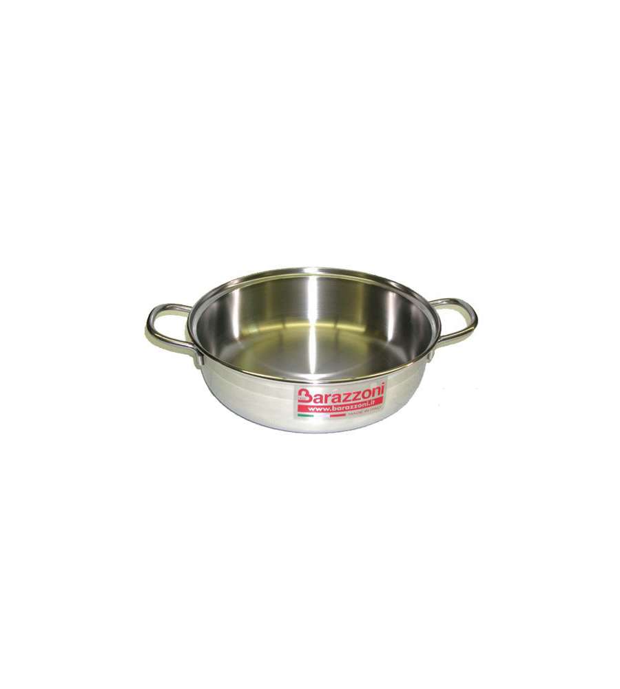 Tegame Inox 2 Manici        Cm 28 Bonita Barazzoni